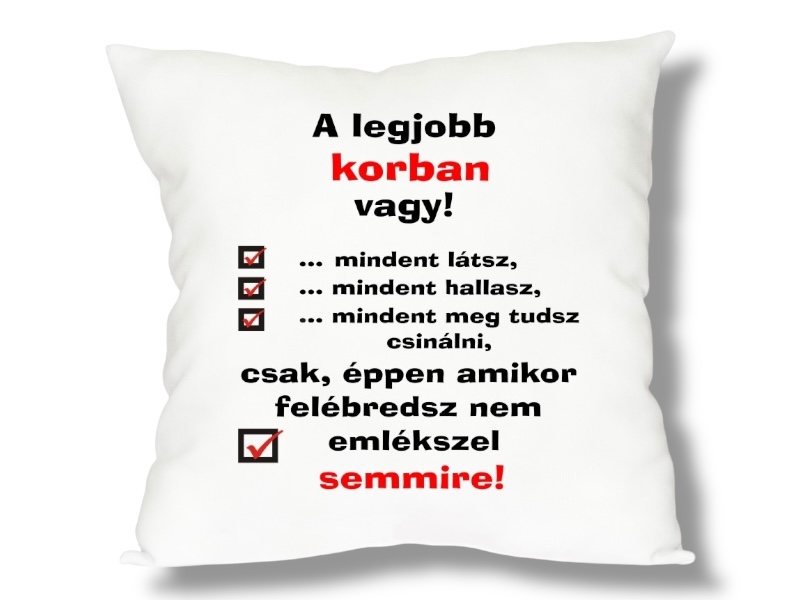 Legjobb korban párna