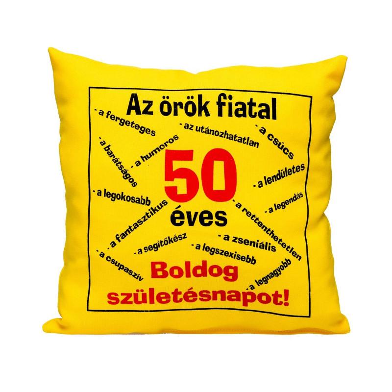 Örök fiatalság 50 éves párna