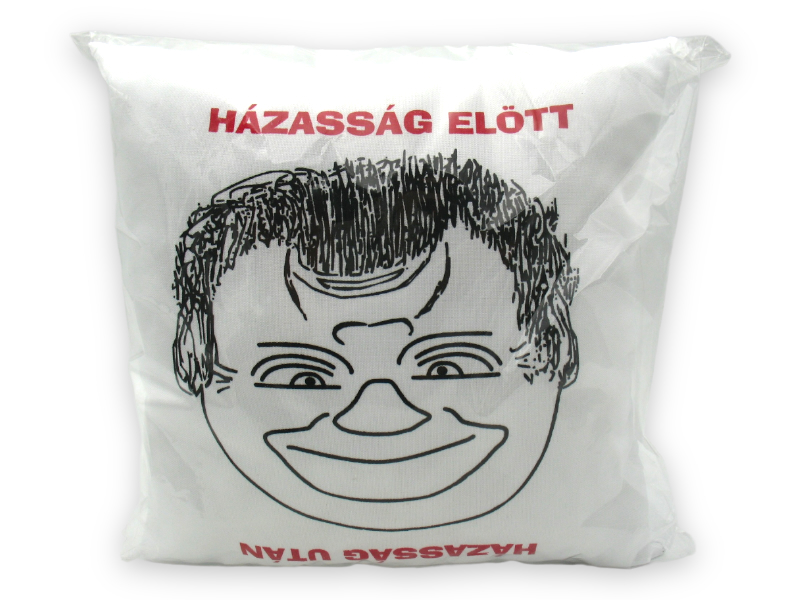 Házasság előtt-után párna