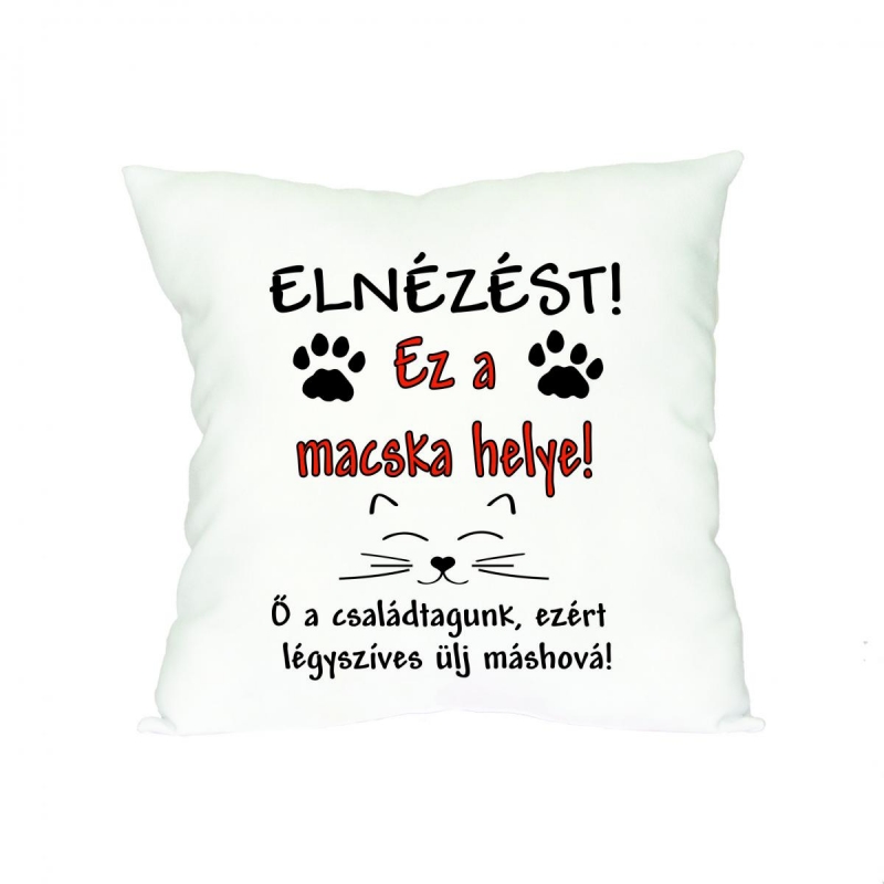 Macska helye párna