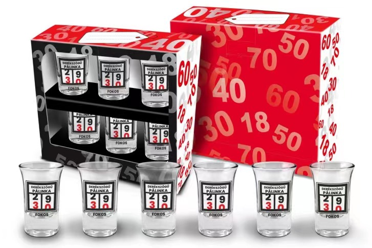 Pohárszett(6db)DSz.30 fok 35ml