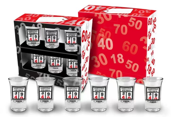 Pohárszett(6db)DSz.40 fok 35ml