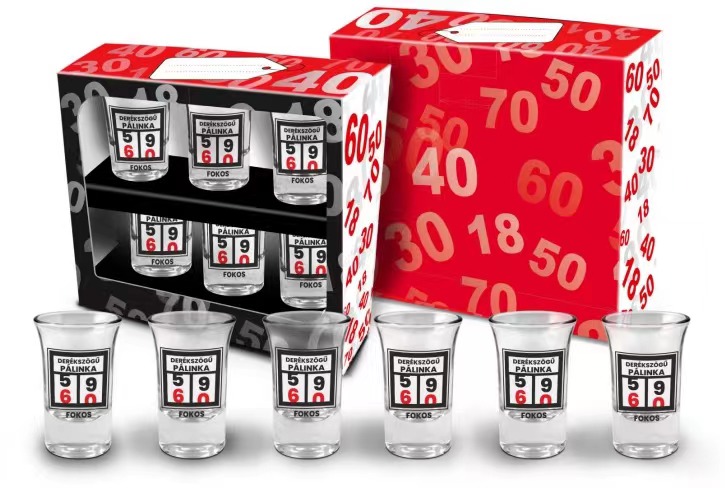 Pohárszett(6db)DSz.60 fok 35ml
