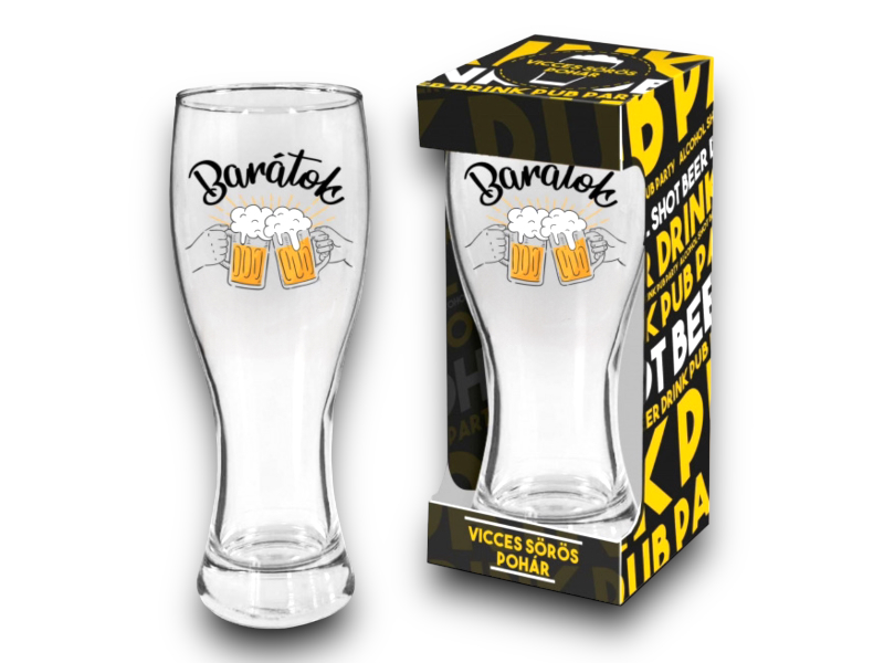 Söröspohár Barátok... 650ml