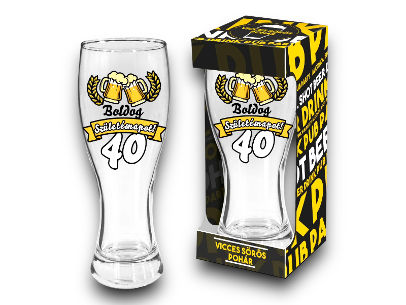 Söröspohár B.szül.'40' 650ml