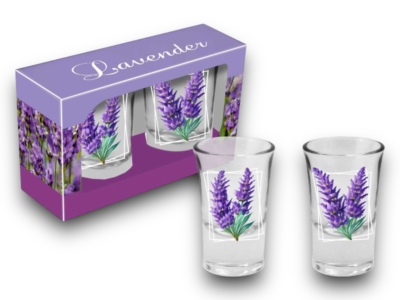 Pohárszett(2db)'Lavender 1'