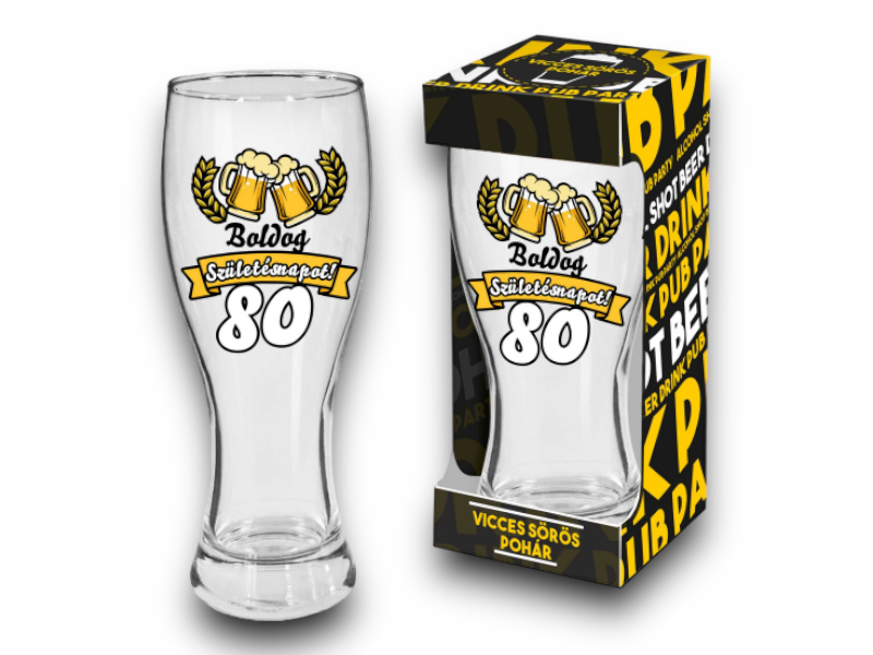 Söröspohár B.szül.'80'650ml
