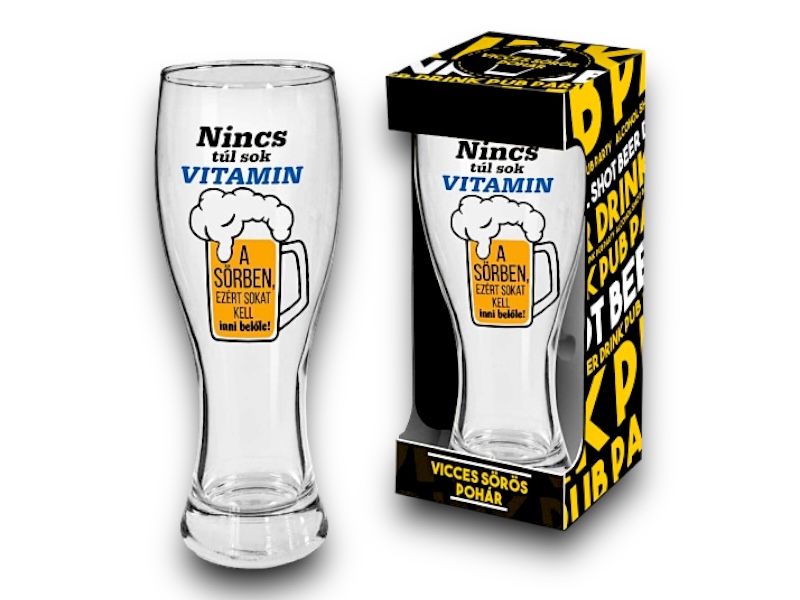 Söröspohár Nincs túl...650ml
