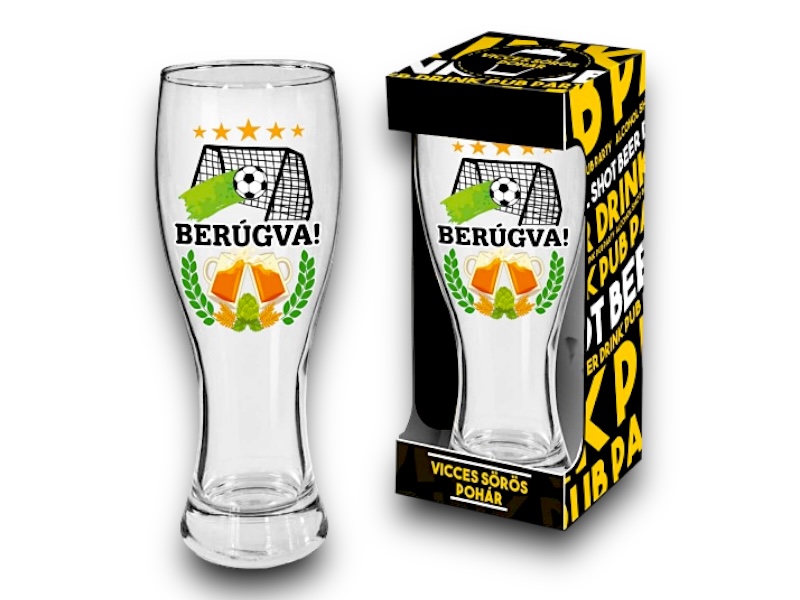 Söröspohár Berúgva! 650ml