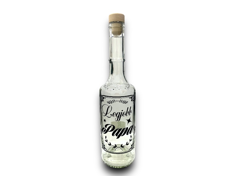 Pálinkásüveg 0,5l Papa(saját)