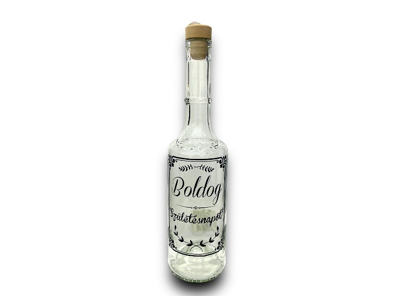 Pálinkásüveg 0,5L szüli(saját)