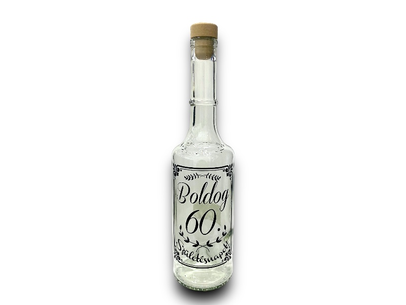 Pálinkásüveg 0,5l 60 (saját)