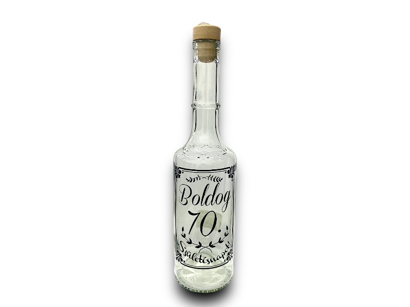 Pálinkásüveg 0,5l 70 (saját)