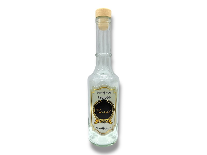 Pálinkás üveg 350ml(barát)