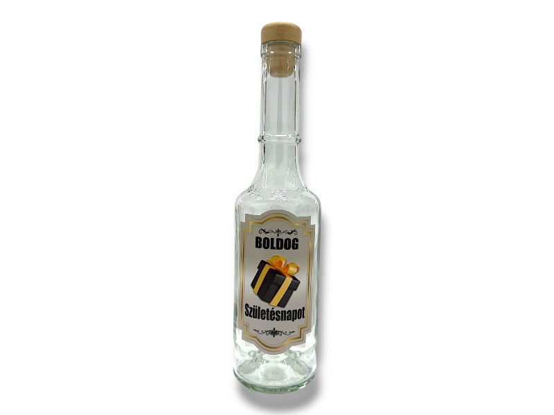 Pálinkásüveg 0,35l Születésnap