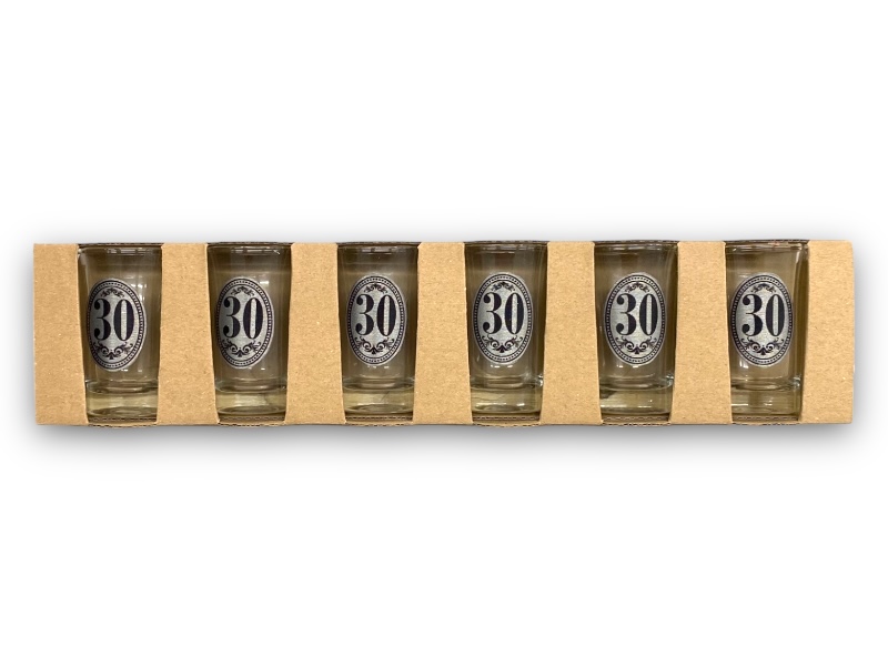 Pálinkás pohár 6db./B.SZ./30