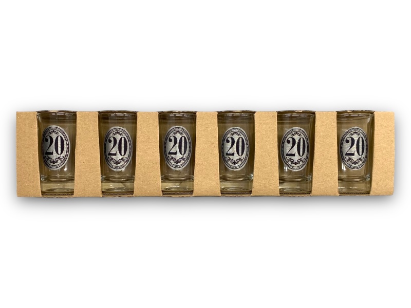 Pálinkás pohár 6db./B.SZ./20