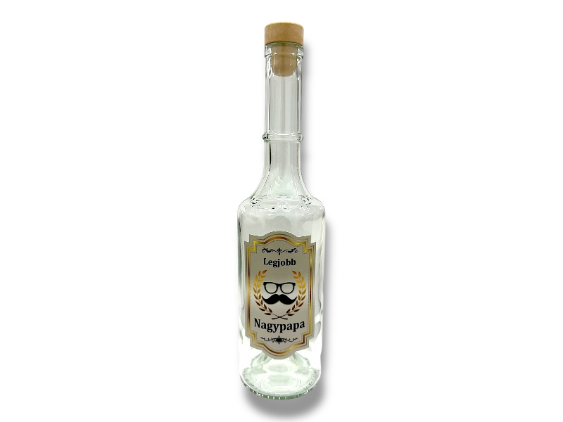 Pálinkásüveg 0,5L Nagypapa
