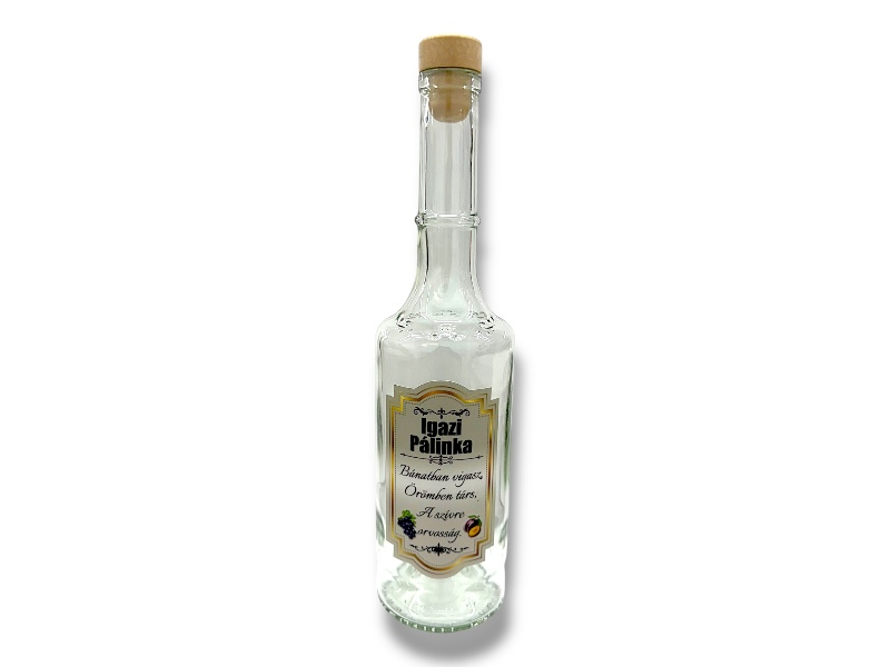 Pálinkásüveg 0,5l Bánatban..