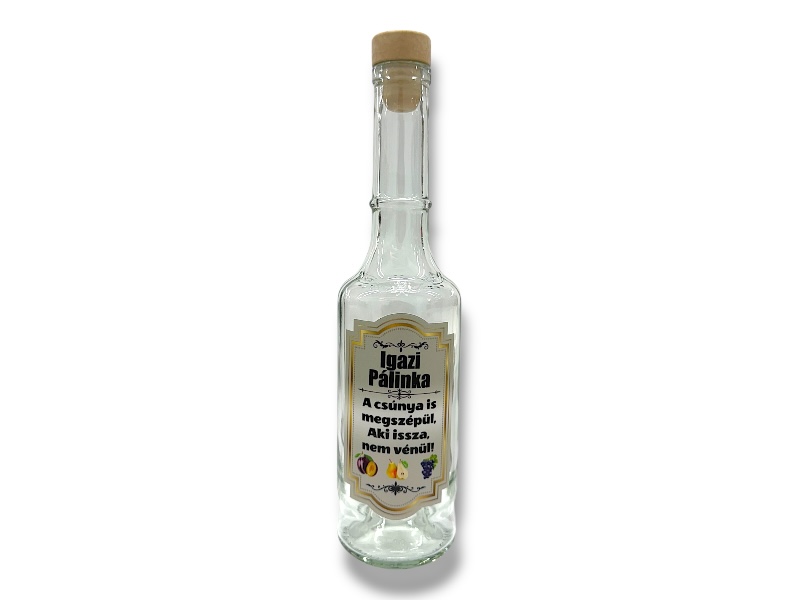 Pálinkásüveg 0,5L Acsúnya....