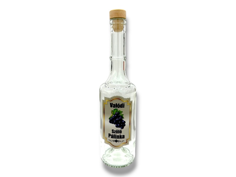 Pálinkásüveg 0,5L Szőlő