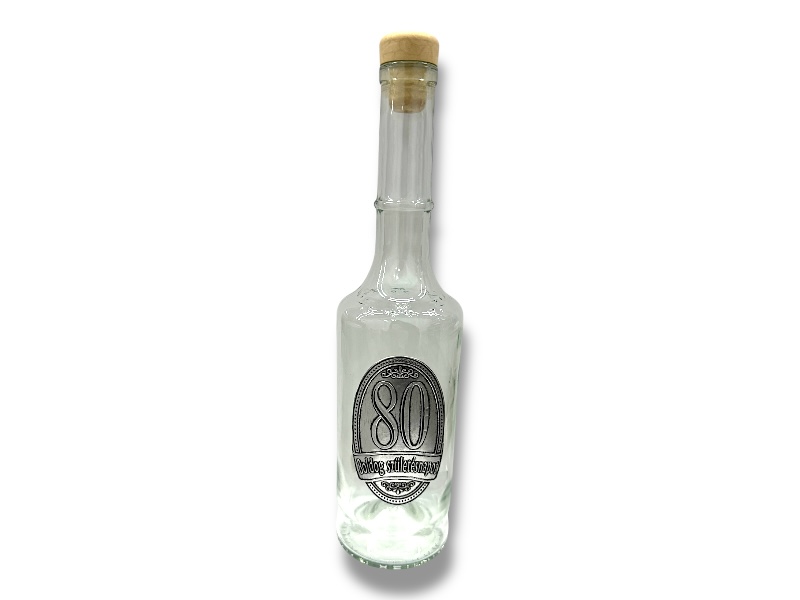 Pálinkás üveg évszámos /80/
