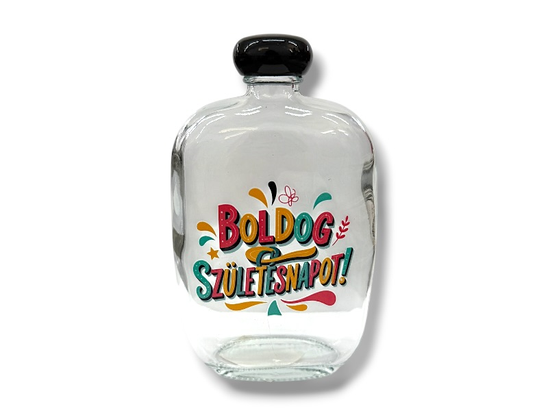 Dísz üveg MGP 250ml Szülinap