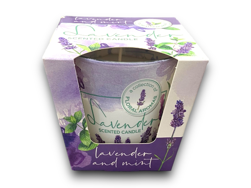 Poharas gyertya/Lavender-mint