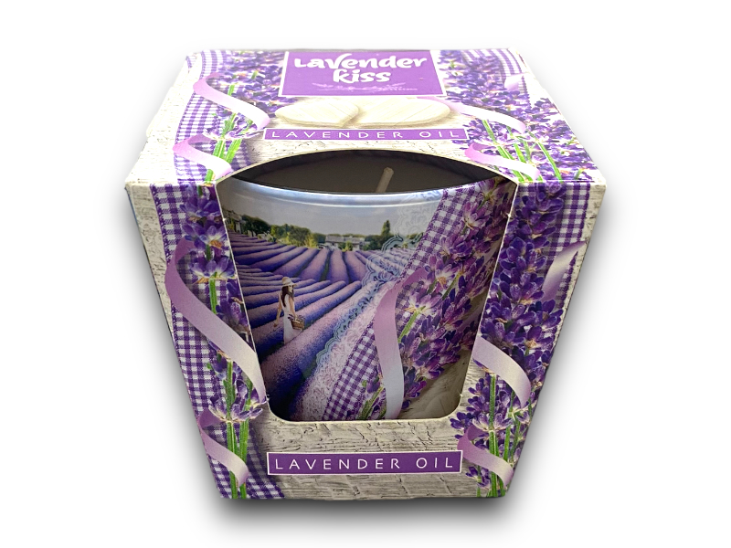 Poharas gyertya/Lavender oil