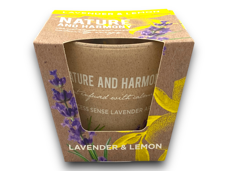 Poharas gyertya/Lavender-lemon