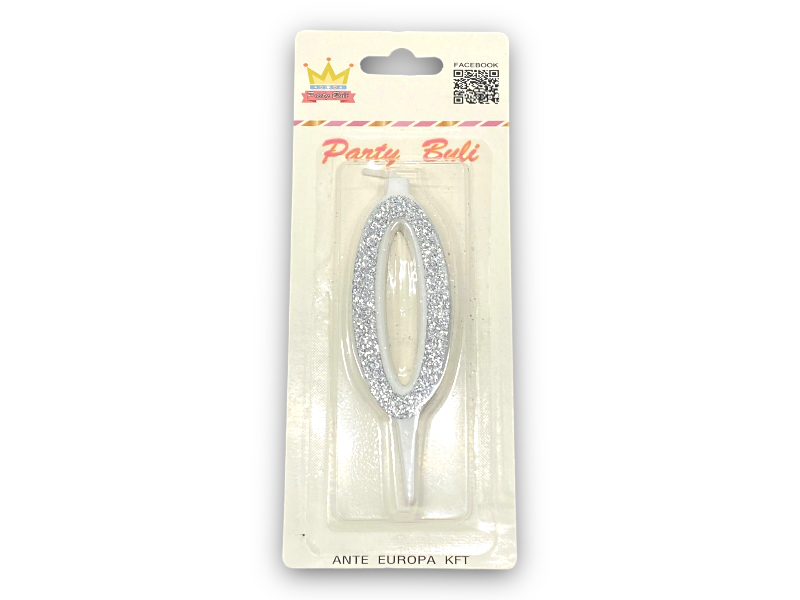 Gyertya 0 silver 897572
