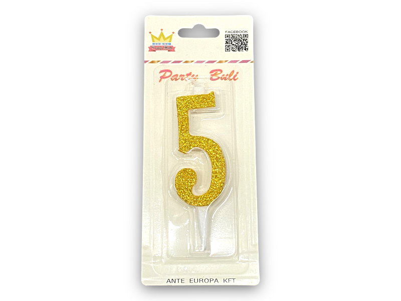 Gyertya 5 gold 897527