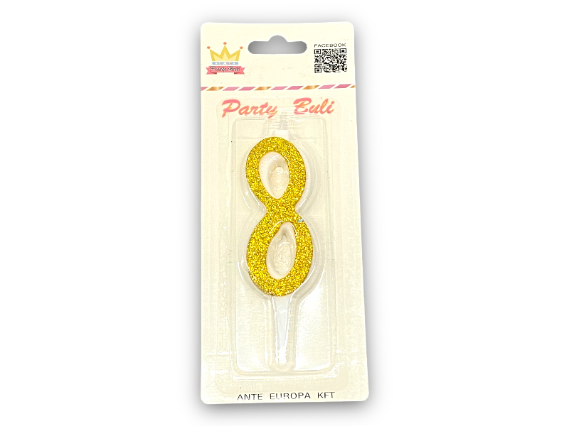 Gyertya 8 gold 897558