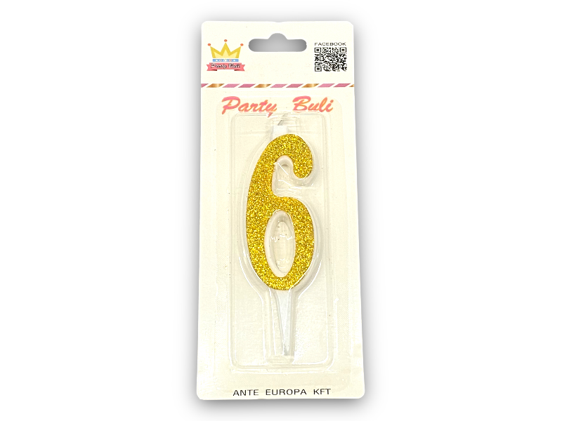 Gyertya 6 gold 897534