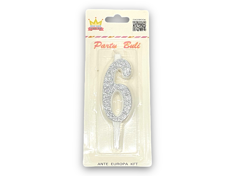 Gyertya 6 silver 897633