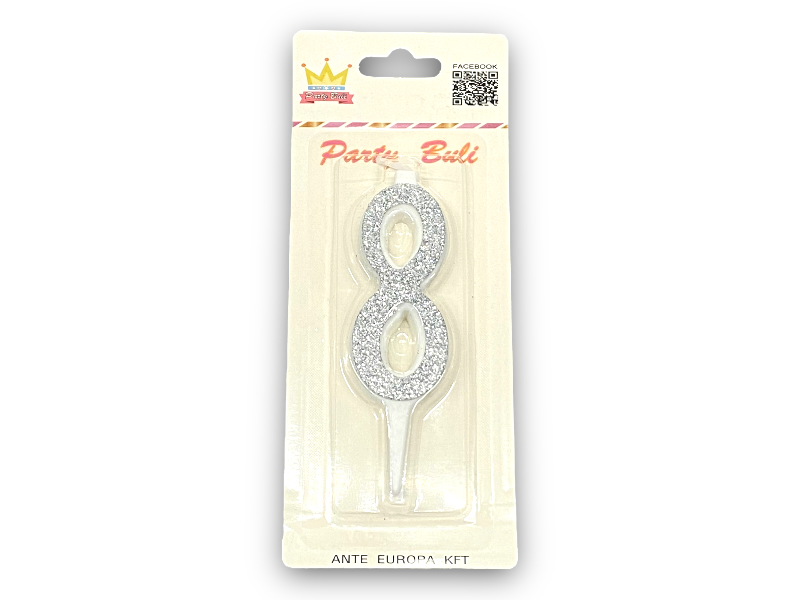 Gyertya 8 silver 897657