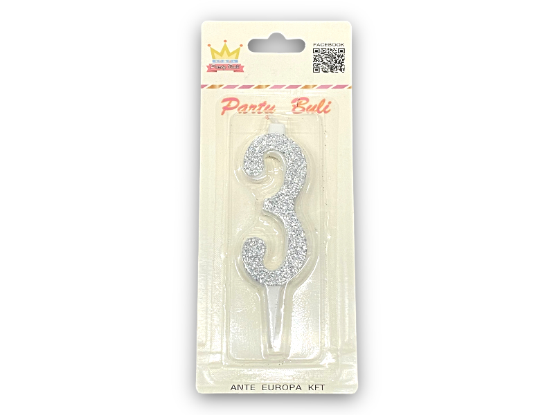 Gyertya 3 silver 897602