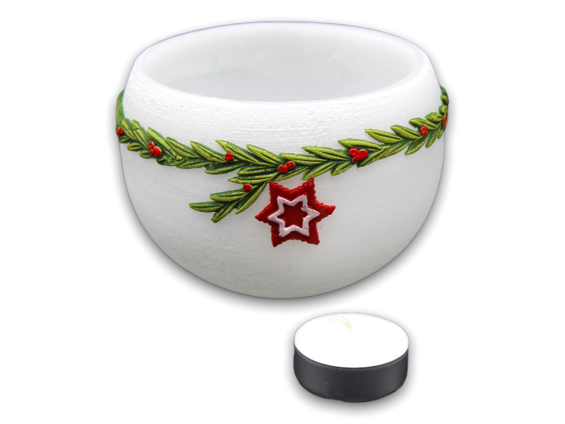 Gyertya lamp kula.red.star.bia