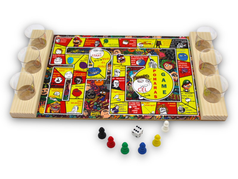 Társasjáték Poharas game