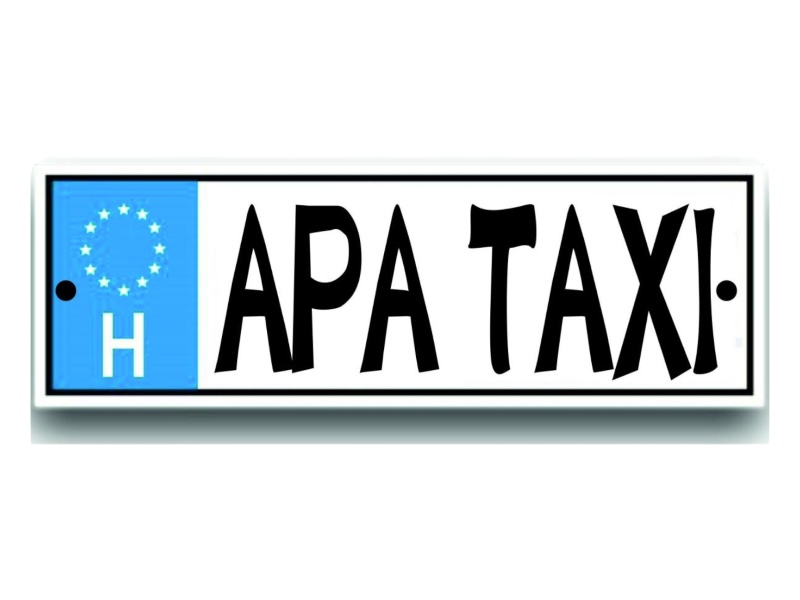 Rendszám Apa taxi