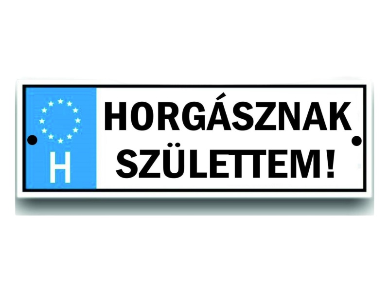 Rendszám Horgásznak születtem.