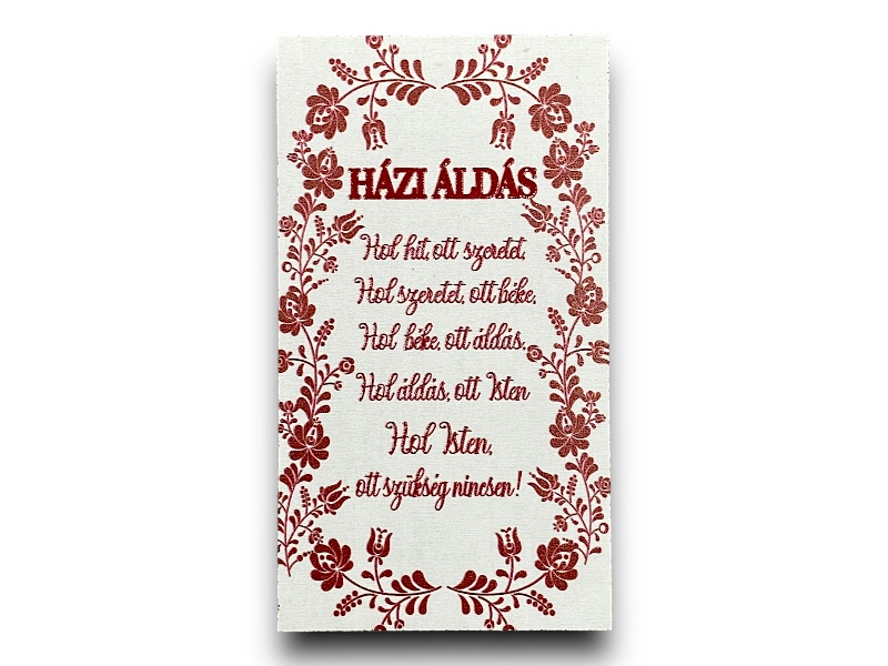 Hűtőmágnes házi áldás 13.