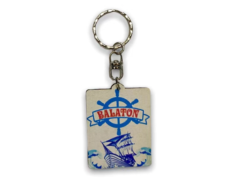 Fa kulcstartó grav. nyomtatott