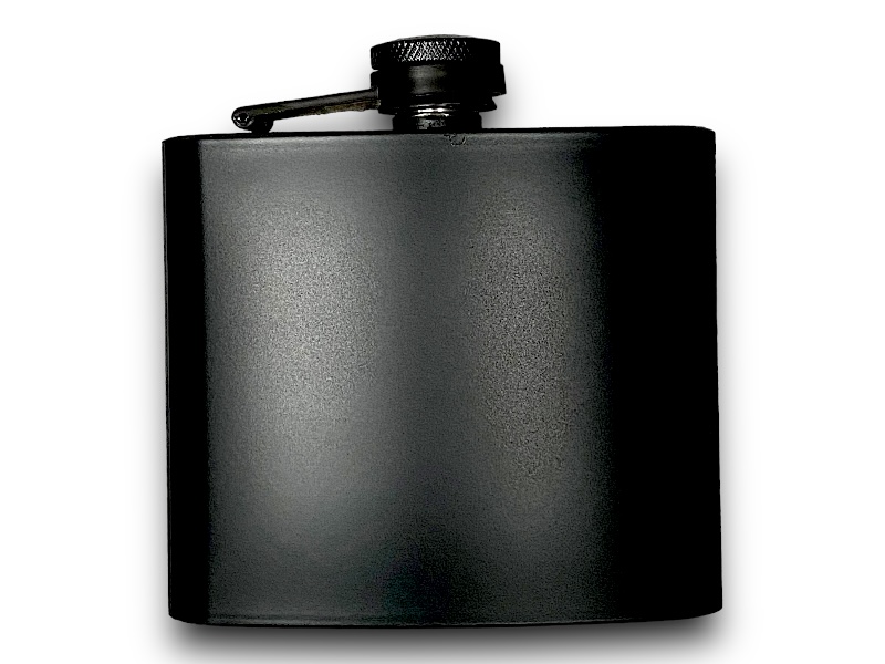 Fém flaska fekete FLA-5ozF