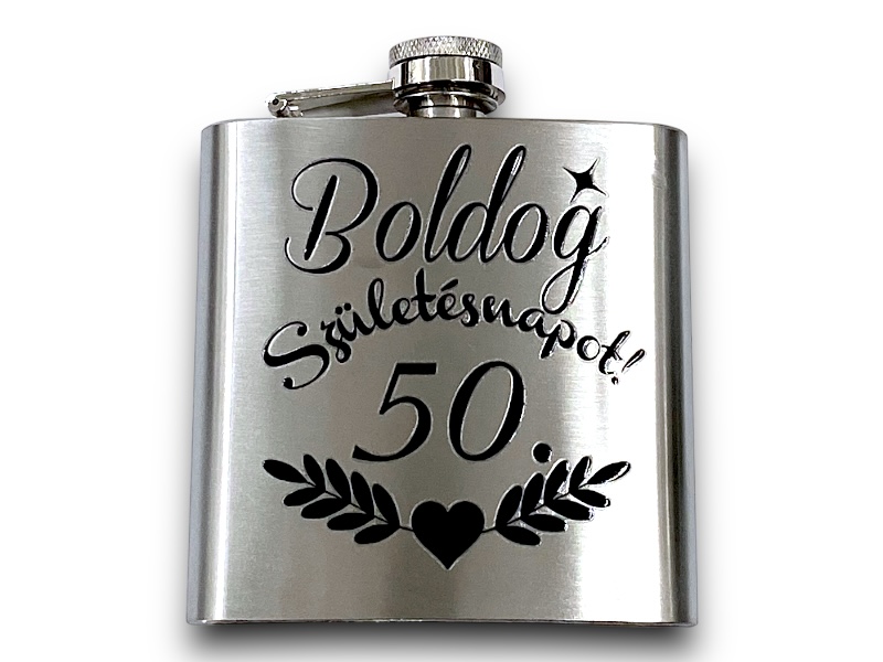Fém flaska 6oz 50