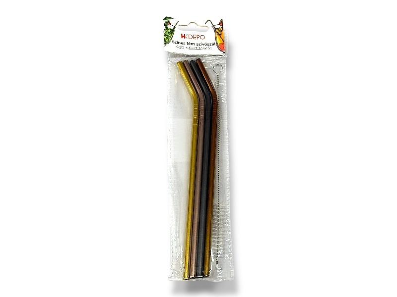 Fém szívószál 4pcs 8910184