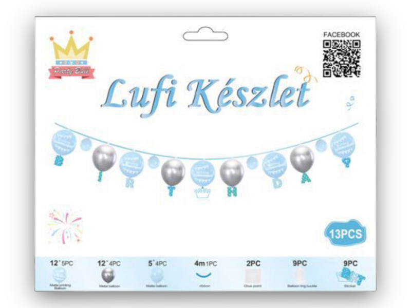 Lufi latex szett 13pcs 90639