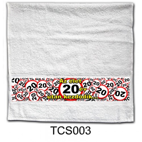 Törölköző TCS003/20-as