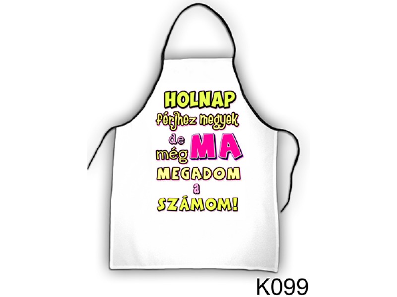 Kötény K099/férjhez megyek...