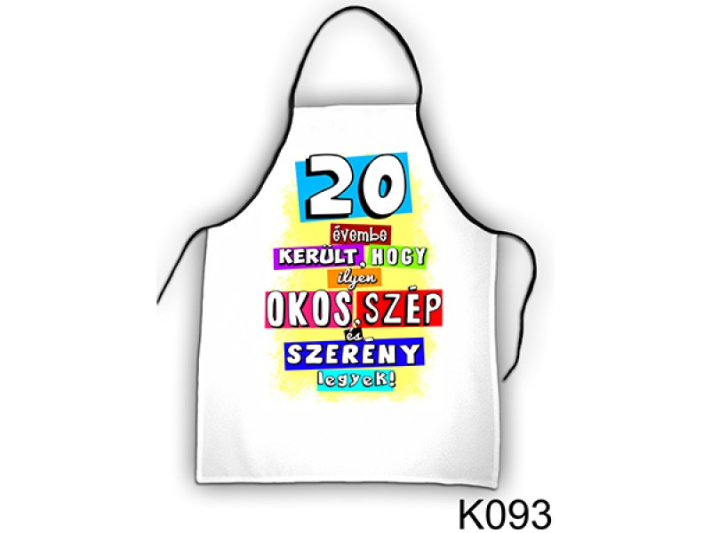 Kötény K093/20 évembe telt